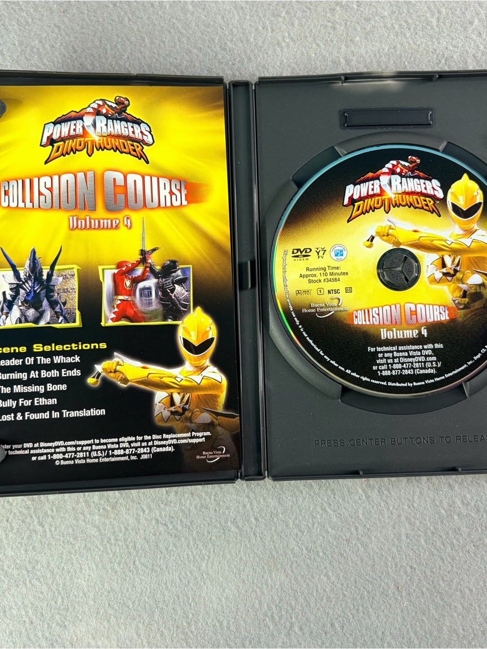 Power Rangers DINOTHUNDER: Collision Course Vol. 4 Tested Working Excellent Cond - Picture 3 of 5
